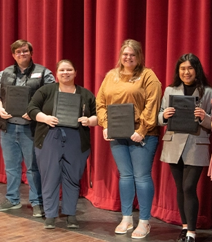 TRI students pose for a photo